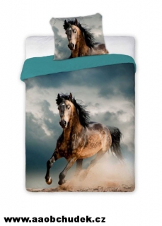 Povlečení fototisk Kůň v bouři 