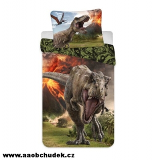 Povlečení Jurský svět sopka T-Rex 