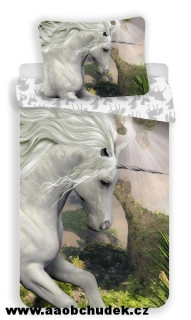Povlečení Unicorn Jednorožec bílý 