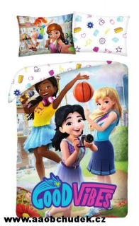 Povlečení Lego Friends Good Vibes 