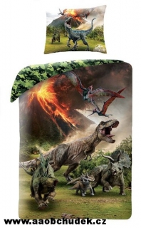 Povlečení Jurský Park sopka 