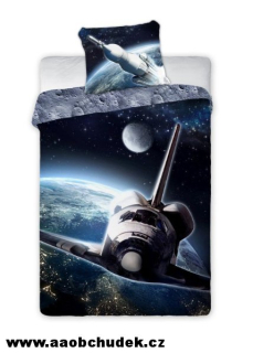 Povlečení Vesmír raketoplán 