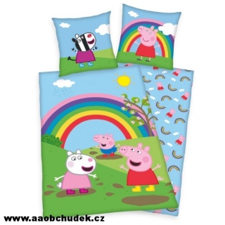 Povlečení Peppa Pig duha 