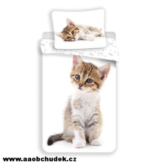 Povlečení Kotě na bílém