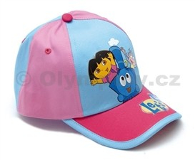 Kšiltovka Dora s opičkou v mašince