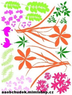 MAXI dekorace na zeď samolepicí obrázky traviny