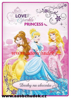 Desky na abecedu pismena Princess princezny