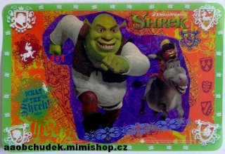 Prostírání dětské na stůl Shrek oslík kocour