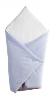 Zavinovačka bavlněná plyšová modrá